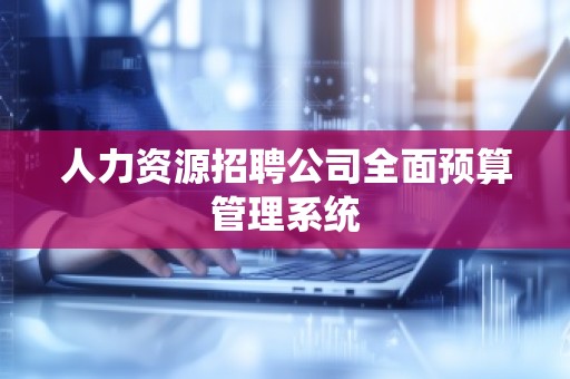 人力资源招聘公司全面预算管理系统