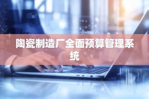 陶瓷制造厂全面预算管理系统