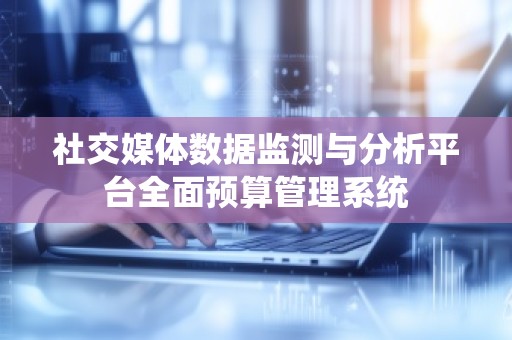 社交媒体数据监测与分析平台全面预算管理系统