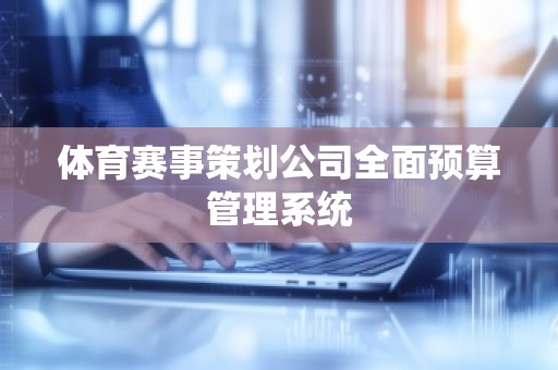 体育赛事策划公司全面预算管理系统