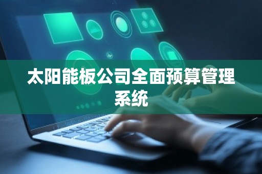 太阳能板公司全面预算管理系统