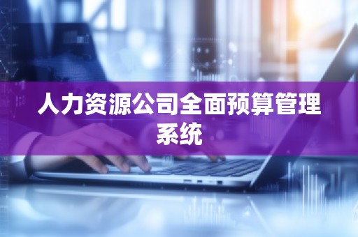 人力资源公司全面预算管理系统