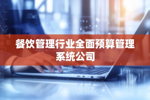 餐饮管理行业全面预算管理系统公司