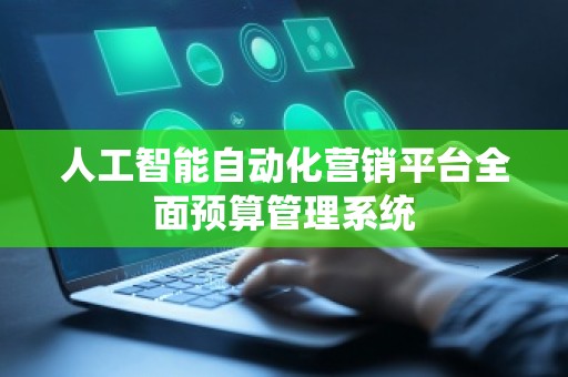 人工智能自动化营销平台全面预算管理系统