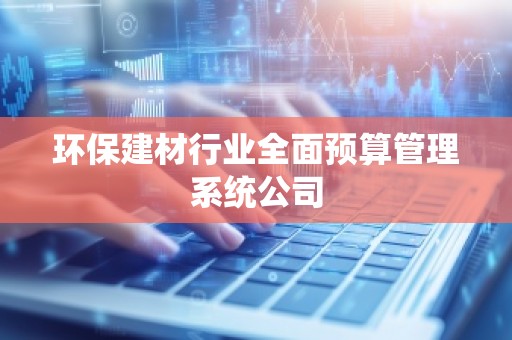 环保建材行业全面预算管理系统公司