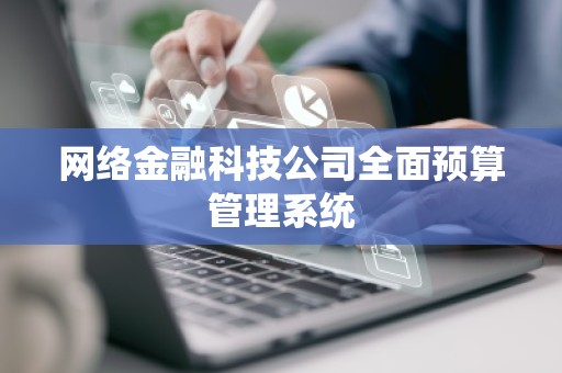 网络金融科技公司全面预算管理系统