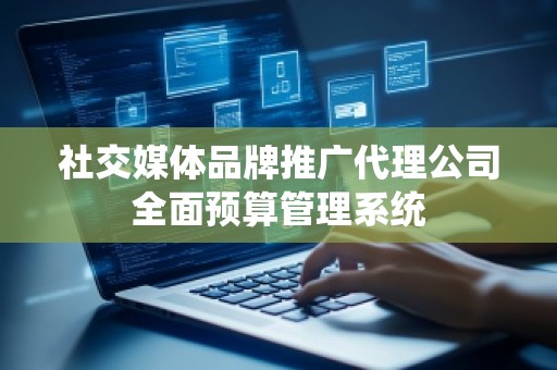 社交媒体品牌推广代理公司全面预算管理系统